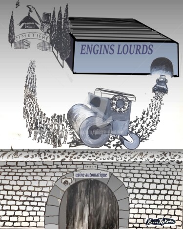 Arts numériques intitulée "ENGINS" par Pierre Peytavin, Œuvre d'art originale, Travail numérique 2D