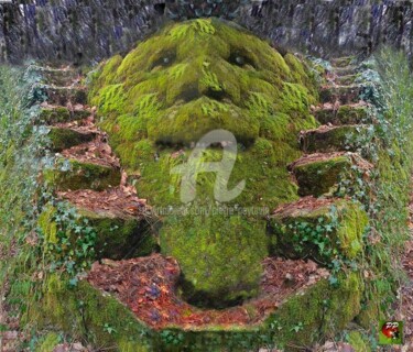 Arte digitale intitolato "MONSTRE ET NATURE" da Pierre Peytavin, Opera d'arte originale, Lavoro digitale 2D