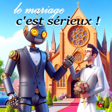 Цифровое искусство под названием "le mariage  c'est s…" - Pierre Peytavin, Подлинное произведение искусства, Изображение, сг…