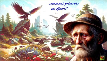 Digital Arts titled "COMMENT PRESERVER C…" by Pierre Peytavin, Original Artwork, AI generated image