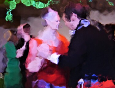 Fotografie getiteld "Tango" door Pierre Tussac, Origineel Kunstwerk, Digitale fotografie Gemonteerd op Metaal