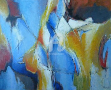 Painting titled "Asana 5" by Pierre Vignon, Original Artwork, Acrylic