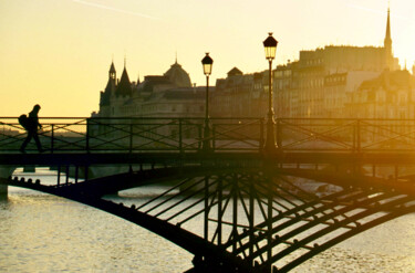 Fotografie mit dem Titel "Paris, pont des Arts" von Pierre-Yves Rospabé, Original-Kunstwerk, Digitale Fotografie