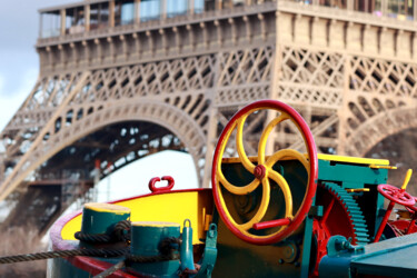 「Paris, péniche face…」というタイトルの写真撮影 Pierre-Yves Rospabéによって, オリジナルのアートワーク, デジタル