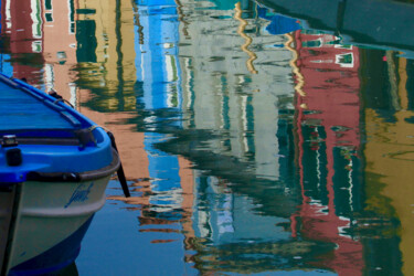 Photographie intitulée "Venise, reflet à Bu…" par Pierre-Yves Rospabé, Œuvre d'art originale, Photographie numérique