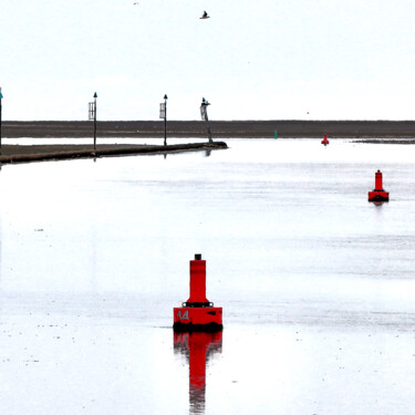 Photographie intitulée "Chenal de la Somme" par Pierre-Yves Rospabé, Œuvre d'art originale, Photographie non manipulée