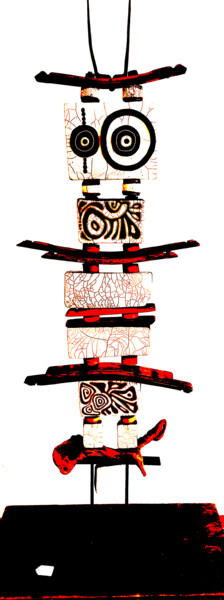 Arts numériques intitulée "Totem" par Pierre Averous, Œuvre d'art originale, Travail numérique 2D