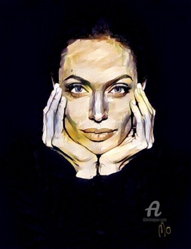 Artes digitais intitulada "Angelina & Me" por Mo | Moffatt - Galerie Art Numérique, Obras de arte originais
