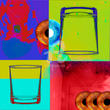 Arte digital titulada "Glass" por Piggly Giggly, Obra de arte original, Pintura Digital