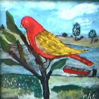 Pintura titulada "A volar cariño" por Alfredo Jesus Rocha, Obra de arte original
