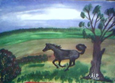 Pintura titulada "El freno" por Alfredo Jesus Rocha, Obra de arte original