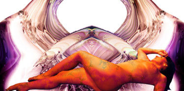 Digitale Kunst mit dem Titel "Andromeda 7B" von Paul Pinzarrone, Original-Kunstwerk, 2D digitale Arbeit