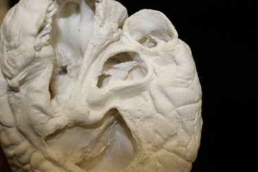 Sculpture titled "#Cuore#" by Pio30, Original Artwork, Plaster