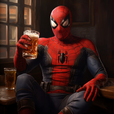 Artes digitais intitulada "Spiderman Disconnec…" por Pixinxt, Obras de arte originais, Imagem gerada por IA