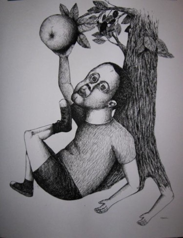 Zeichnungen mit dem Titel "Paresse" von Patrick Jannin, Original-Kunstwerk, Andere