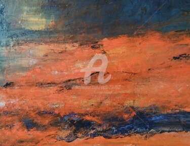 Картина под названием "MOONLIGHT" - Pjc, Подлинное произведение искусства, Масло Установлен на Деревянная рама для носилок