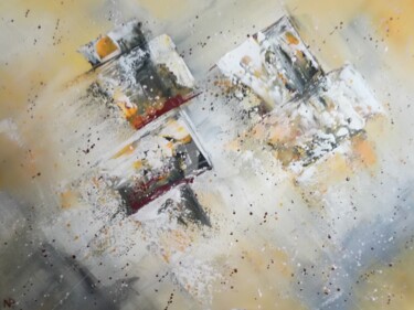 Painting titled "Riddle, Abstract, S…" by Plakhotnyk Nataliia, Original Artwork, Acrylic