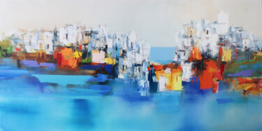 Painting titled "Pointe Croisette" by Plamen Bibeschkov, Original Artwork, Oil Mounted on Wood Stretcher frame