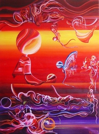 Painting titled "Celebration" by Karinö, Original Artwork