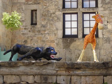 Sculpture intitulée "PANTHERE" par La Plasticerie, Œuvre d'art originale