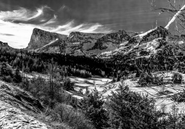 Fotografia zatytułowany „Pic de Bure et neige” autorstwa Maurice Pricco, Oryginalna praca, Fotografia cyfrowa