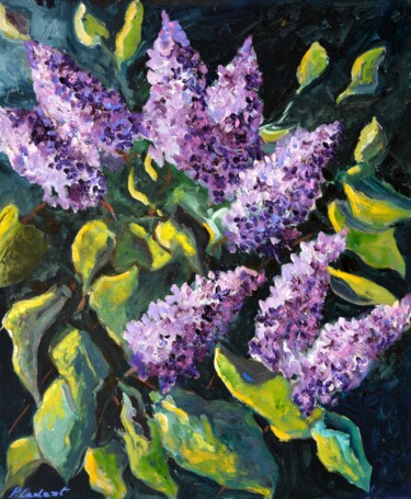 Peinture intitulée "Lilac" par Pol Ledent, Œuvre d'art originale, Huile Monté sur Châssis en bois