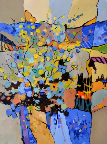 Картина под названием "Still life  6823" - Pol Ledent, Подлинное произведение искусства, Масло Установлен на Деревянная рама…