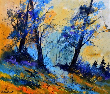 Картина под названием "Magic oaks" - Pol Ledent, Подлинное произведение искусства, Масло Установлен на Деревянная рама для н…