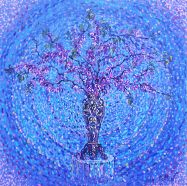 Malarstwo zatytułowany „judas tree” autorstwa Polina Ogiy, Oryginalna praca, Olej