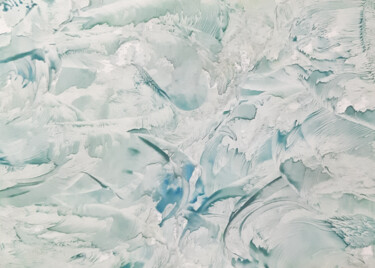 "Sea (abstract hot w…" başlıklı Tablo Poly tarafından, Orijinal sanat, Balmumu