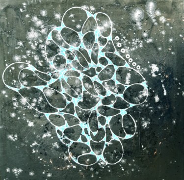 Peinture intitulée "processus simplemen…" par Polymorphe77, Œuvre d'art originale, Bombe aérosol