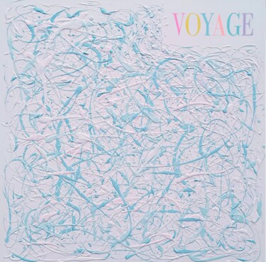 绘画 标题为“VOYAGE (Action Pain…” 由Pop Art By Super Pop Boy, 原创艺术品, 丙烯 安装在木质担架架上