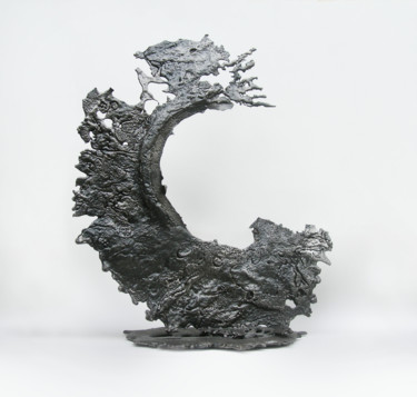 Sculptuur getiteld "Shore-break.jpg" door Jerome Poumes, Origineel Kunstwerk, Metalen