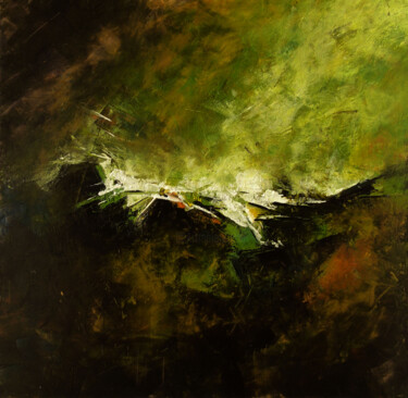 제목이 "Irlande"인 미술작품 Jerome Poumes로, 원작, 아크릴 나무 들것 프레임에 장착됨