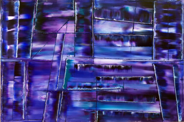 Pintura intitulada ""Variations In Purp…" por Preston M. Smith (PMS), Obras de arte originais, Óleo