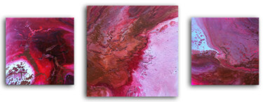 Peinture intitulée "Evolution In Red" par Preston M. Smith (PMS), Œuvre d'art originale, Acrylique
