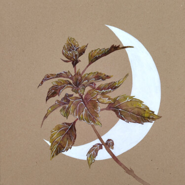 "Moon Basil" başlıklı Tablo Ekaterina Prisich tarafından, Orijinal sanat, Suluboya