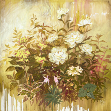 Peinture intitulée "Blooming Garden" par Ekaterina Prisich, Œuvre d'art originale, Acrylique