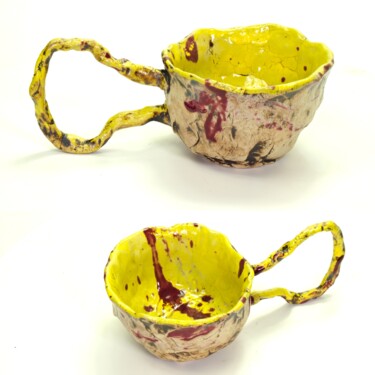 Design mit dem Titel "Tasse "Gourmet" f05" von Prof. Andreas Loeschner-Gornau, Original-Kunstwerk, Keramik