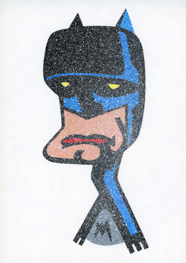Malerei mit dem Titel "Batman" von Prop, Original-Kunstwerk, Acryl
