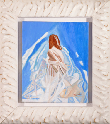 Schilderij getiteld "Mujer de espalda" door Purity, Origineel Kunstwerk, Olie