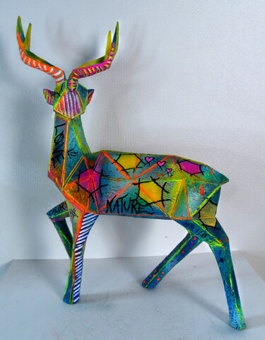 Escultura intitulada "Pop Art Sculpture B…" por Pvettese, Obras de arte originais, Tinta spray