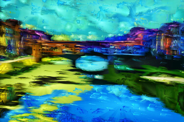 Digital Arts titled "Florence" by Pwa Studio, Original Artwork, Digital Painting