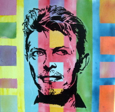 Peinture intitulée "PyB Bowie street Ar…" par Pyb, Œuvre d'art originale, Acrylique
