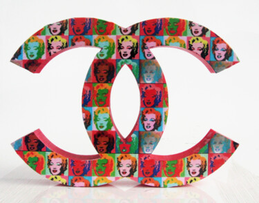 Γλυπτική με τίτλο "PyB Chanel Marilyn…" από Pyb, Αυθεντικά έργα τέχνης, Ρητίνη