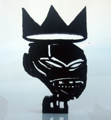 Sculpture intitulée "PyB Head basquiat,…" par Pyb, Œuvre d'art originale, Résine