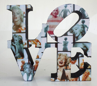 Γλυπτική με τίτλο "PyB Love  Marilyn M…" από Pyb, Αυθεντικά έργα τέχνης, Ρητίνη
