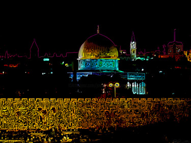 Digital Arts με τίτλο "Dome of the Rock We…" από J.A. Quattro (Qu4ttroStudio), Αυθεντικά έργα τέχνης, Μη χειραγωγημένη φωτογ…