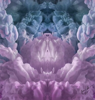 Fotografia intitolato "Holy Purple Heaven:…" da Queennoble Dr. Elle Ramirez, Opera d'arte originale, Fotografia manipolata