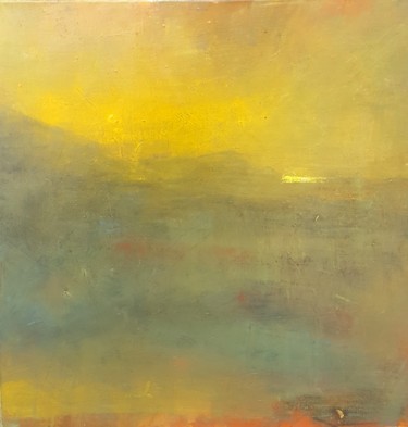 Pittura intitolato "Crépuscule" da Michele Quence, Opera d'arte originale, Olio